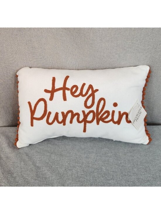 Target Other - Hey Pumpkin Fall Autumn Decorative Pillow Home Decor Accent 14.5" x 9" x 4" New